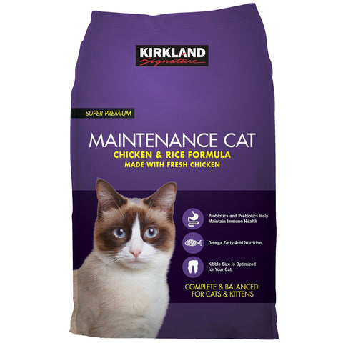 Kirkland Signature Super Premium Maintenance Chicken And Rice Formula Cat Food 11.34kg - SuperSaverAU - view 1