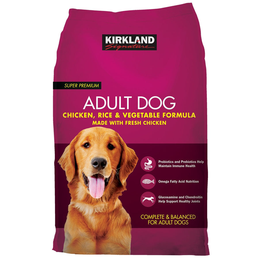 Kirkland Signature Super Premium Chicken, Rice and Vegetable Formula Adult Dog Food 12kg - SuperSaverAU - view 1