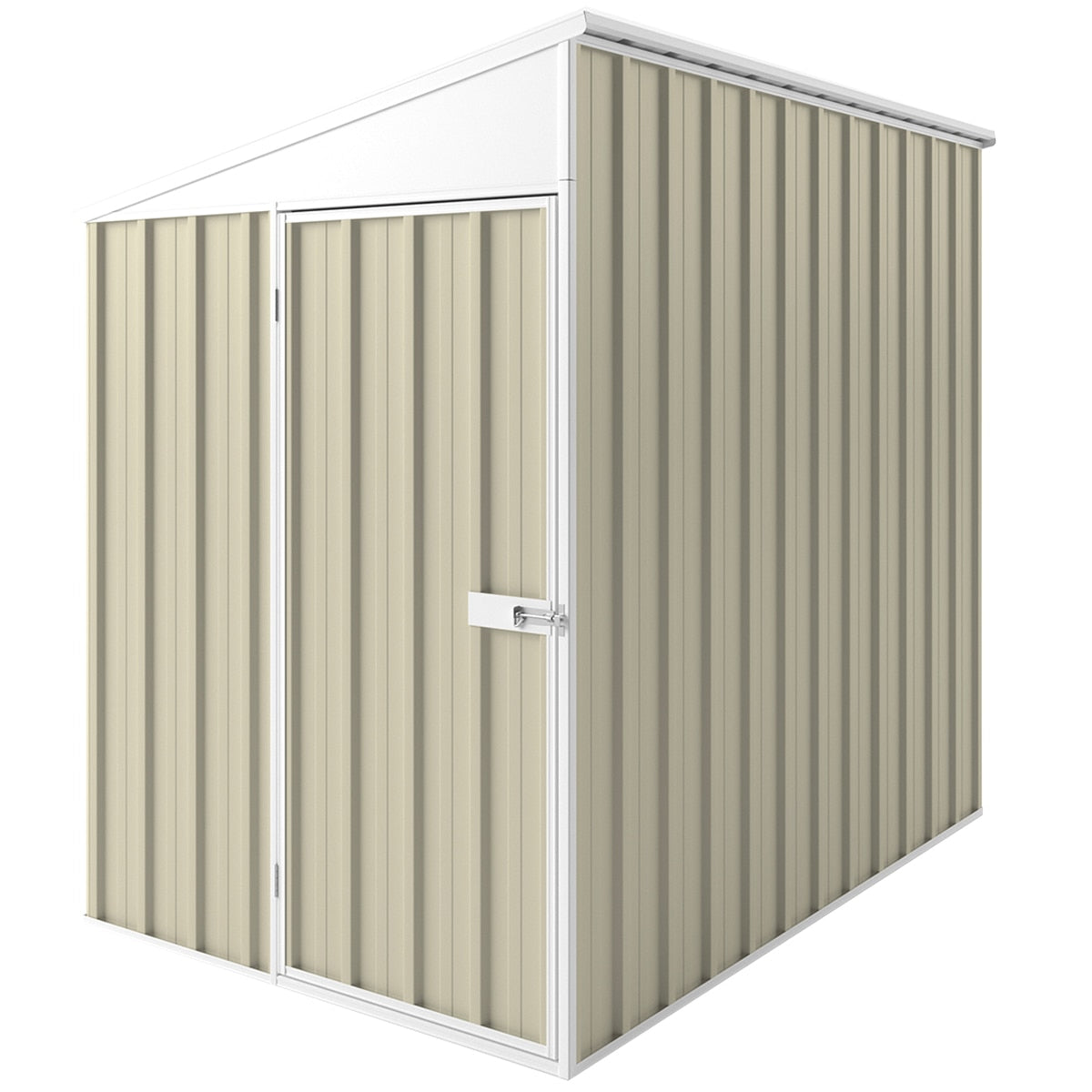 EasyShed Skillion Roof 1.5 x 2.25M Smooth Cream - SuperSaverAU - view 1