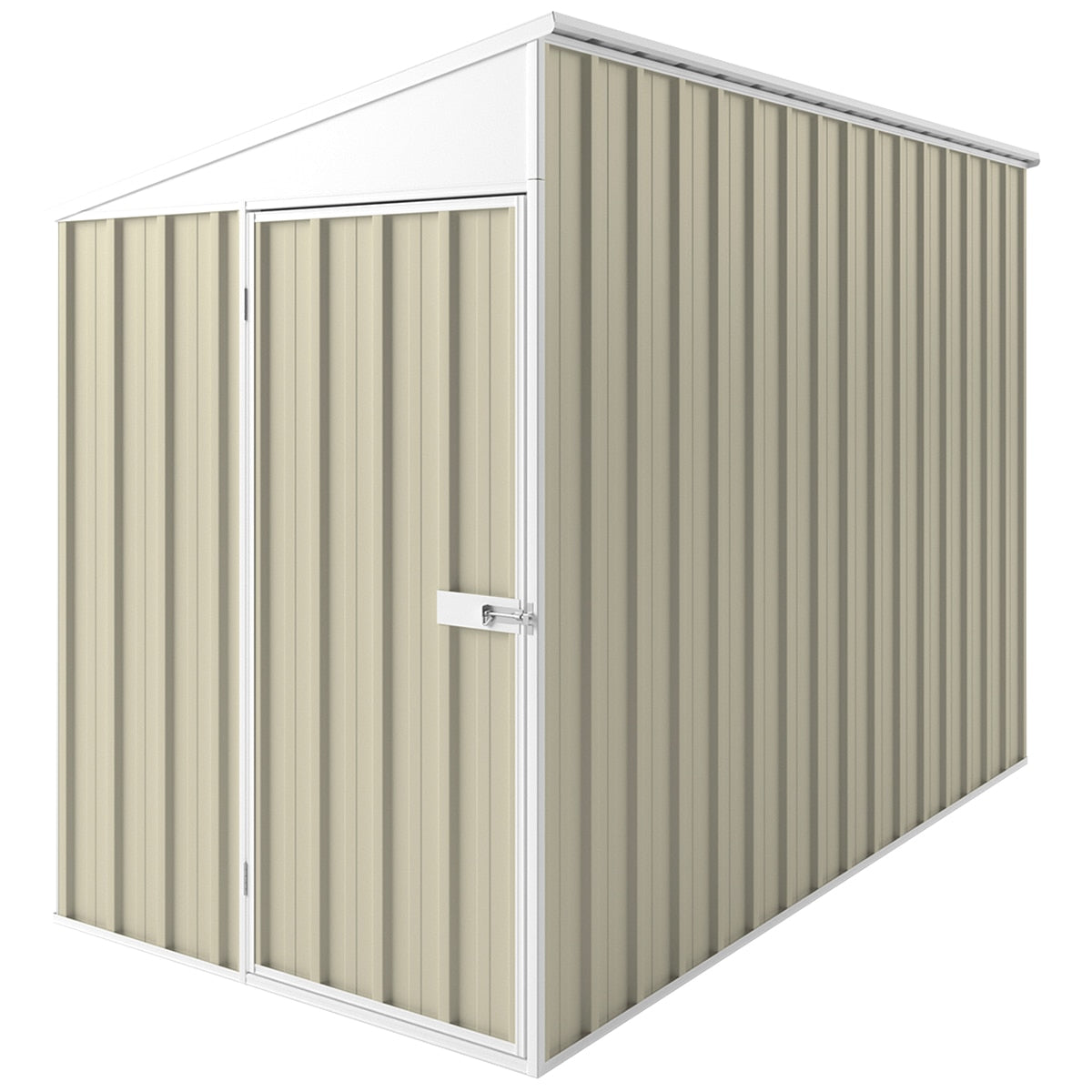 EasyShed Skillion Roof 1.5 x 3M Smooth Cream - SuperSaverAU - view 1