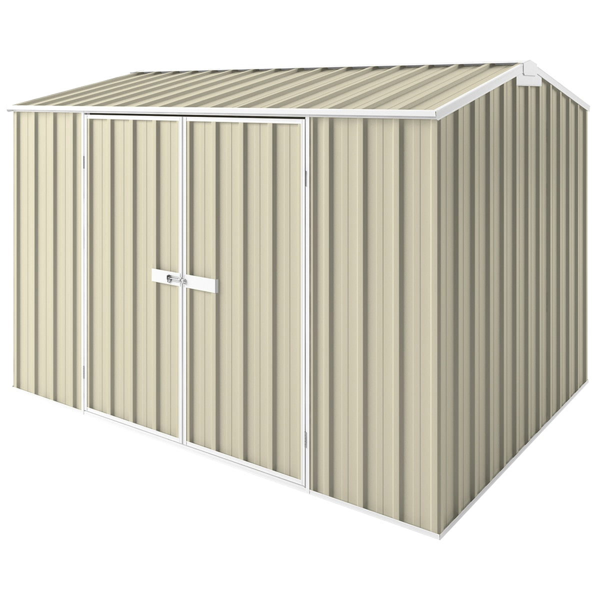 EasyShed Gable Roof 3 x 2.25M Smooth Cream - SuperSaverAU - view 1