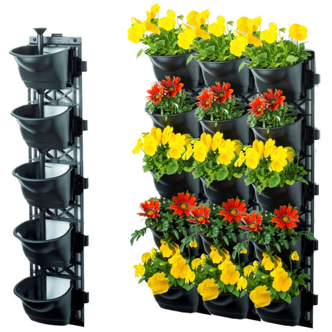 Maze QUINT Vertical Garden With 3 Frames And 15 Pots - SuperSaverAU - view 2