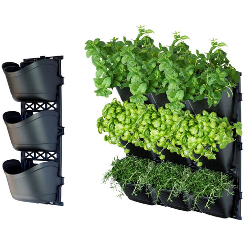 Maze TRI Large Vertical Garden With 3 Frames And 9 Pots