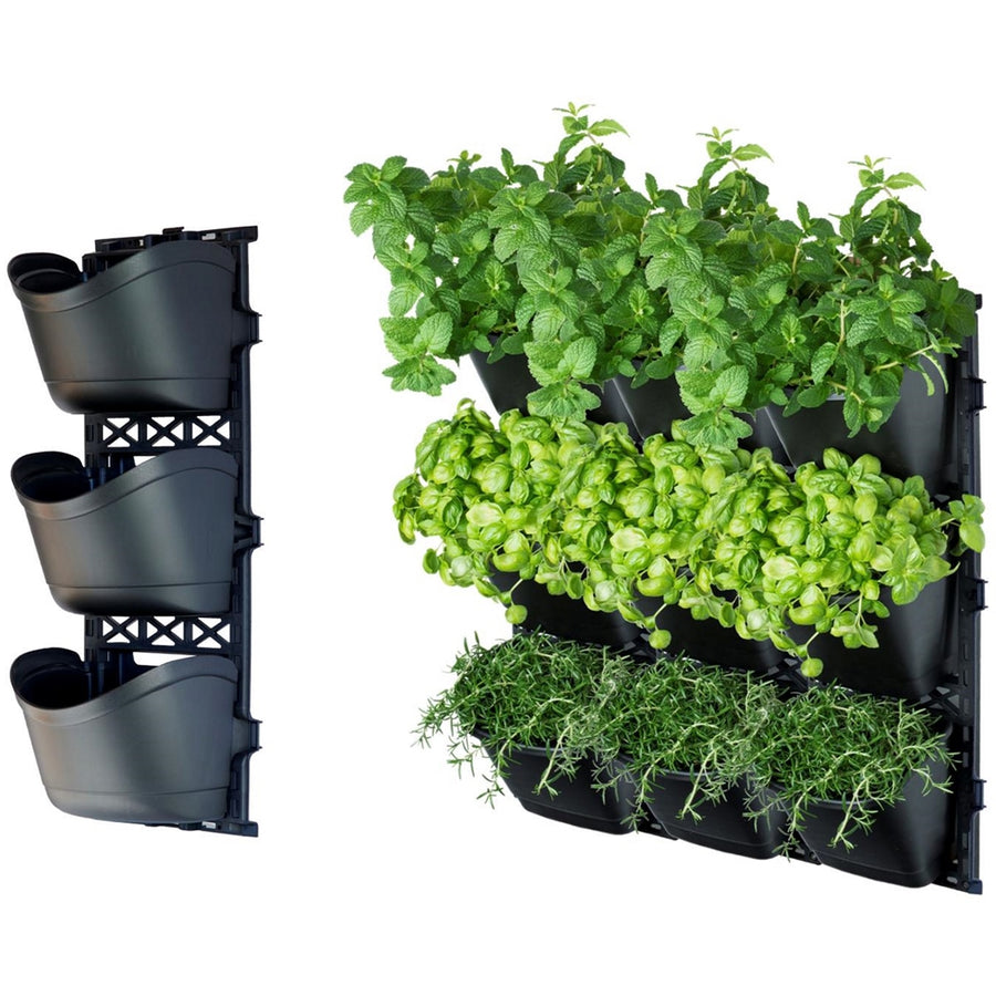 Maze TRI Large Vertical Garden With 3 Frames And 9 Pots