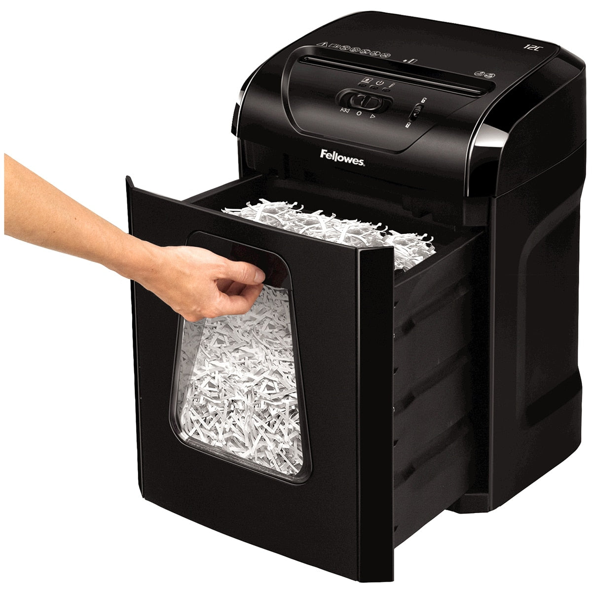 Fellowes Powershred 12C Cross-Cut Shredder - SuperSaverAU - view 3