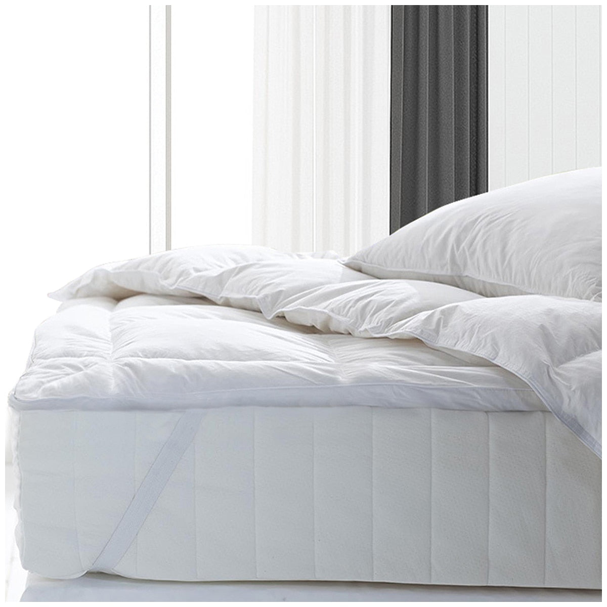 Royal Comfort 1000GSM Goose Feather & Down King Mattress Topper - SuperSaverAU - view 1