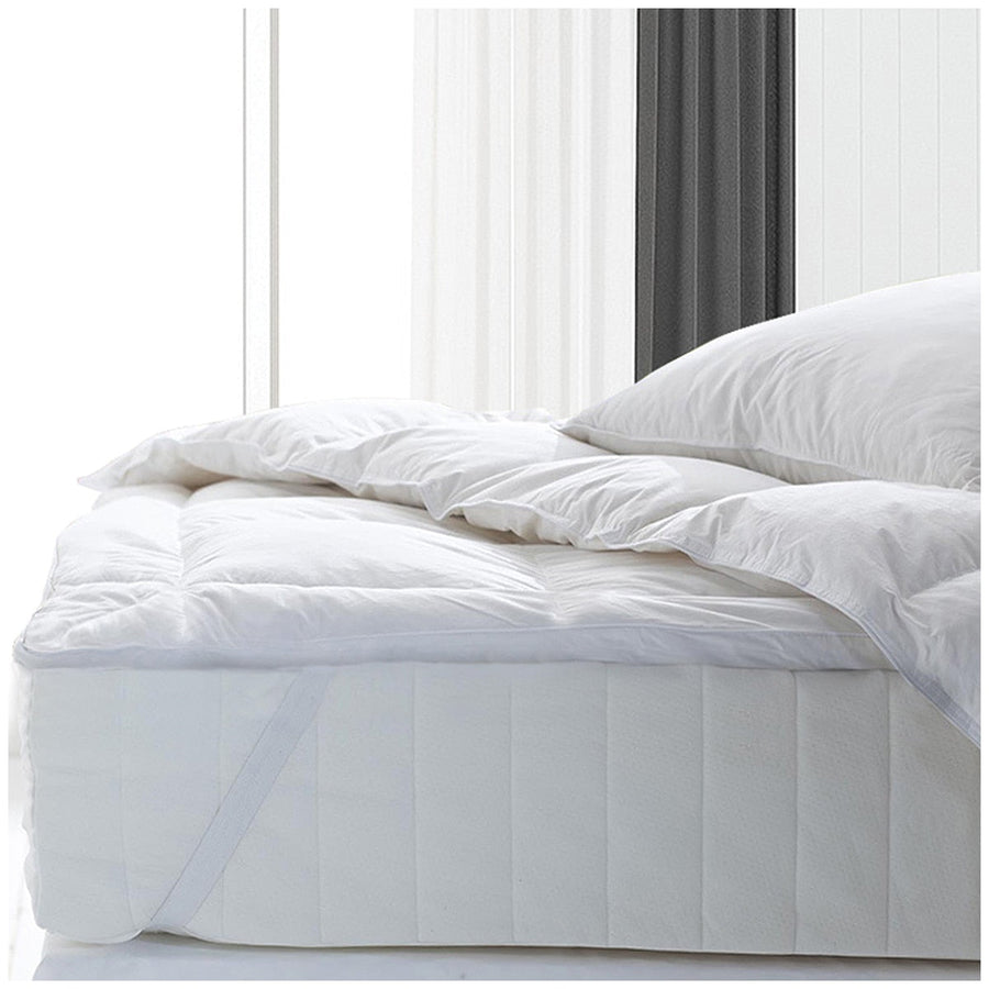 Royal Comfort 1000GSM Goose Feather & Down King Mattress Topper - SuperSaverAU - view 1