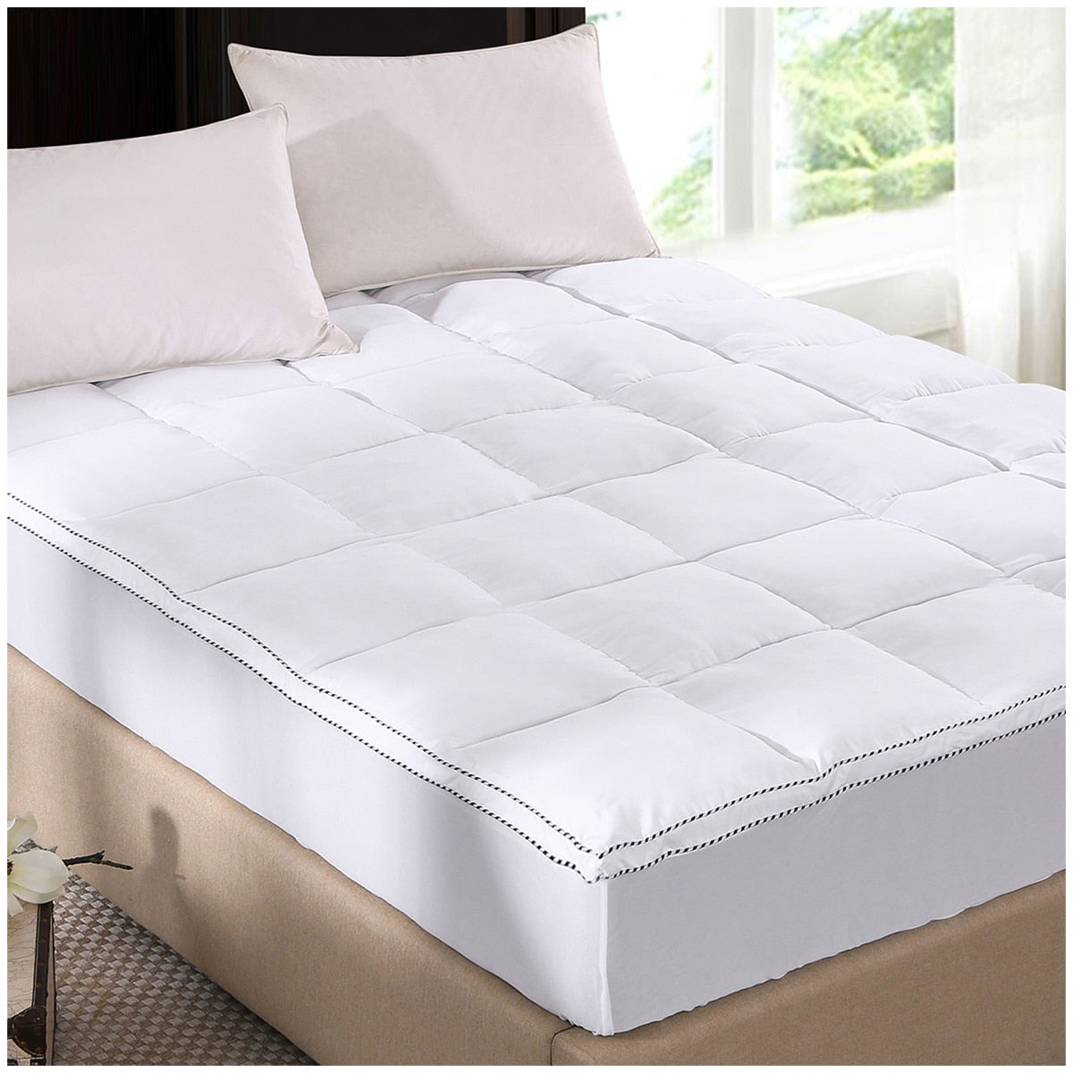 Royal Comfort 1000GSM Bamboo Queen Mattress Topper - SuperSaverAU - view 5