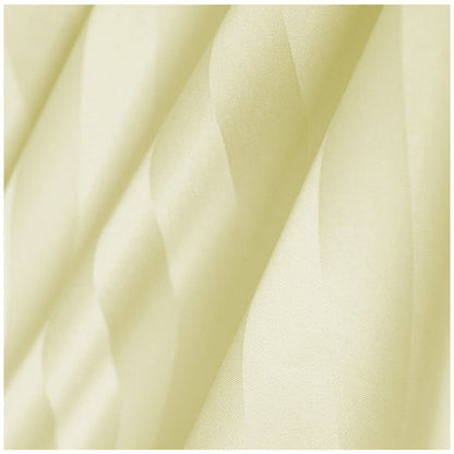 Ramesses 1200 Thread Count Cotton Sateen Stripe King Quilt Cover Set Cream