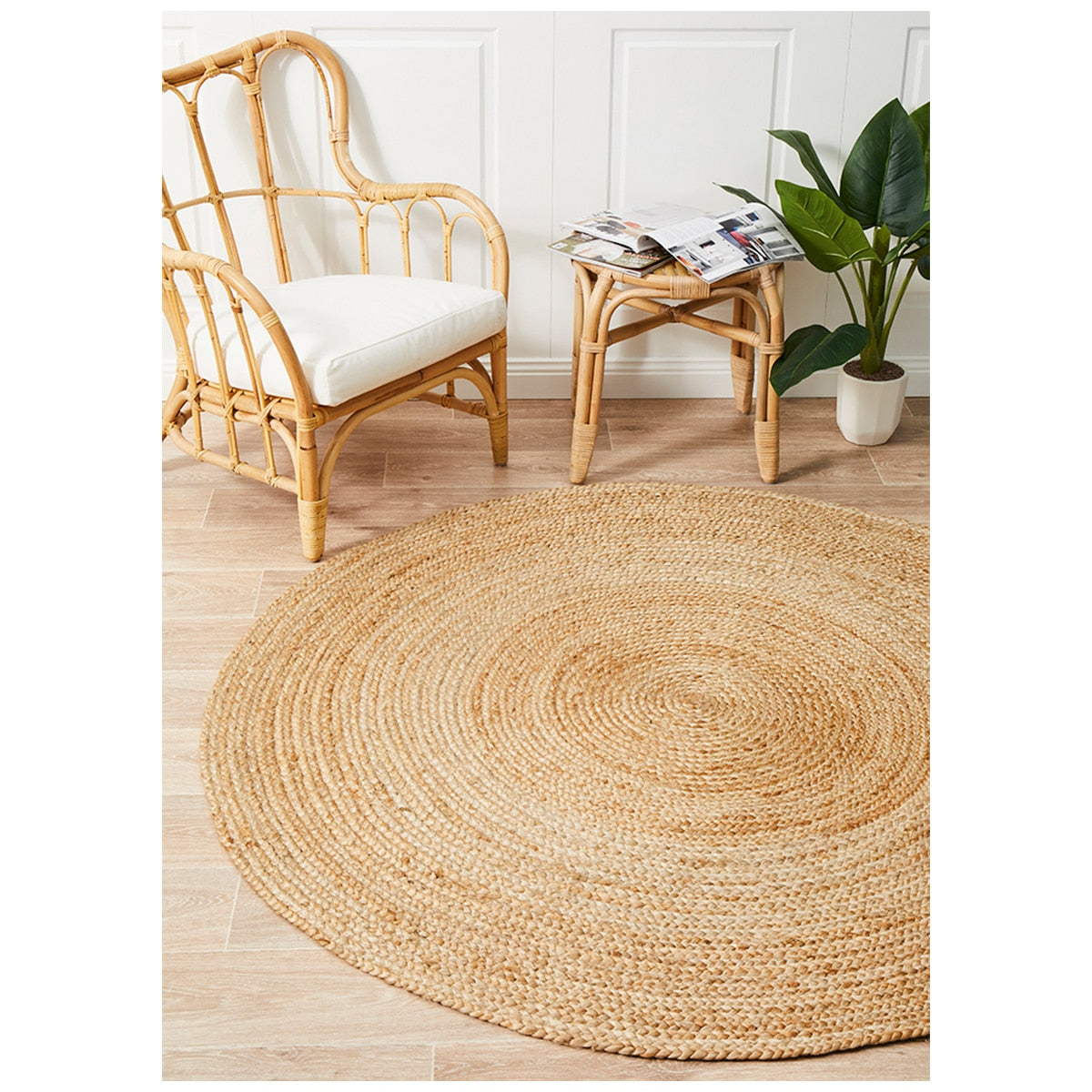 Rug Culture Atrium Polo Natural Indoor Rug 150 x 150cm