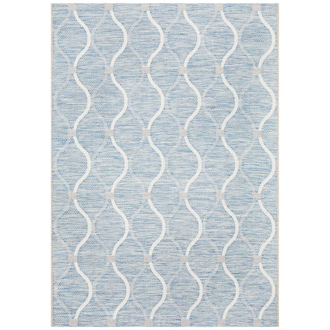 Rug Culture Terrace 5501 Indoor/Outdoor Rug 230 x 160cm Blue 456 - SuperSaverAU - view 1