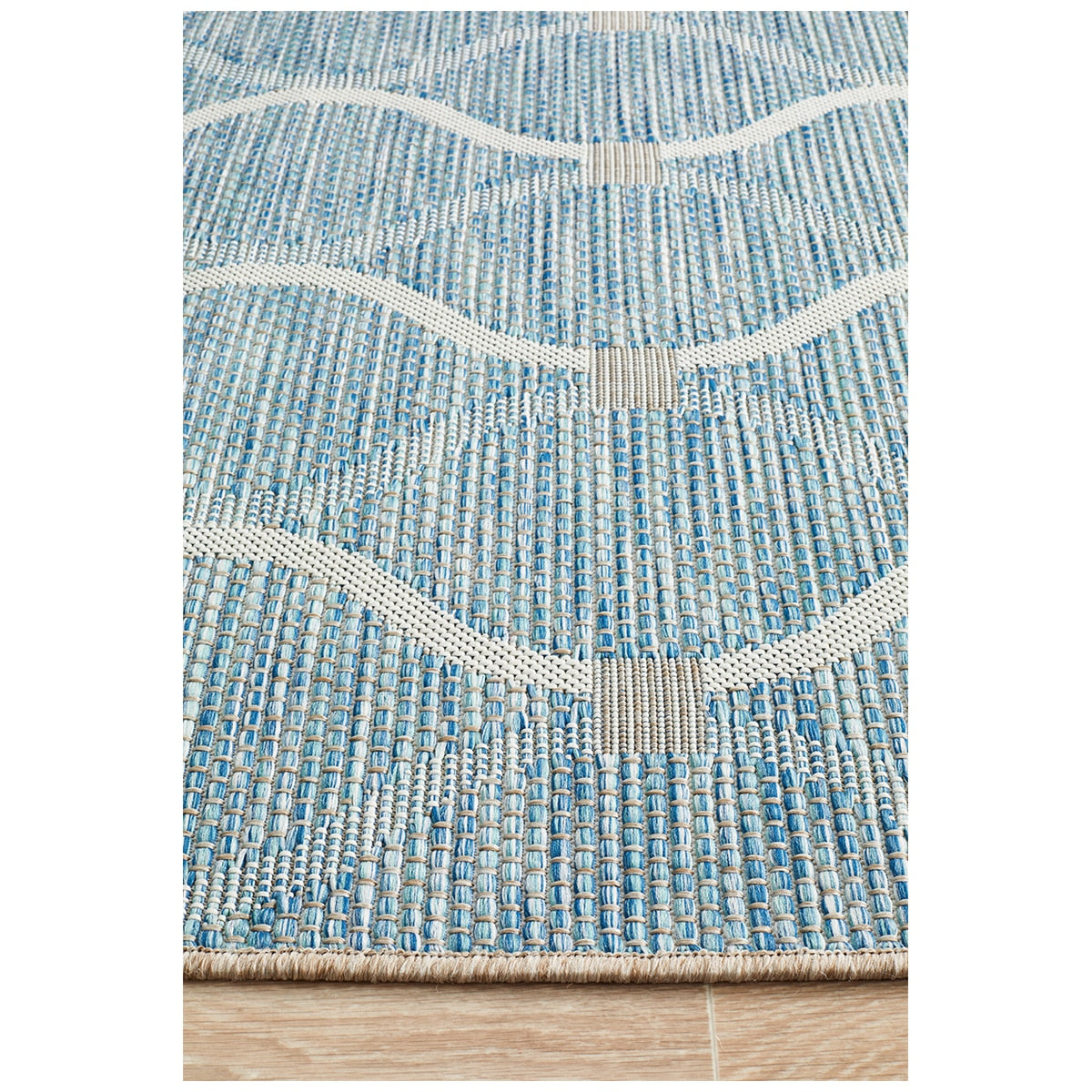 Rug Culture Terrace 5501 Indoor/Outdoor Rug 230 x 160cm Blue 456 - SuperSaverAU - view 4