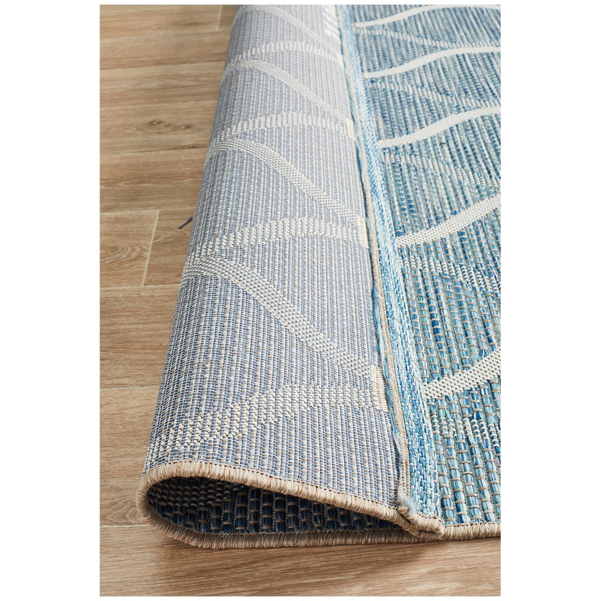 Rug Culture Terrace 5501 Indoor/Outdoor Rug 230 x 160cm Blue 456 - SuperSaverAU - view 6