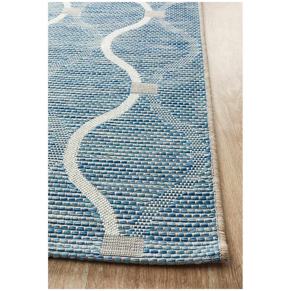Rug Culture Terrace 5501 Indoor/Outdoor Rug 230 x 160cm Blue 456 - SuperSaverAU - view 3