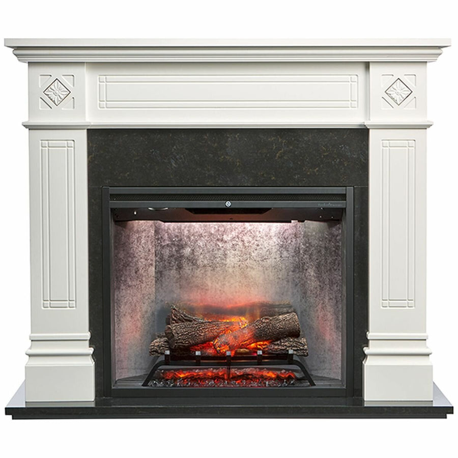 Dimplex Osbourne 2kW Fireplace Mantle - Natural White and Wood, 30 Inch Revillusion Firebox - OSB20C-AU