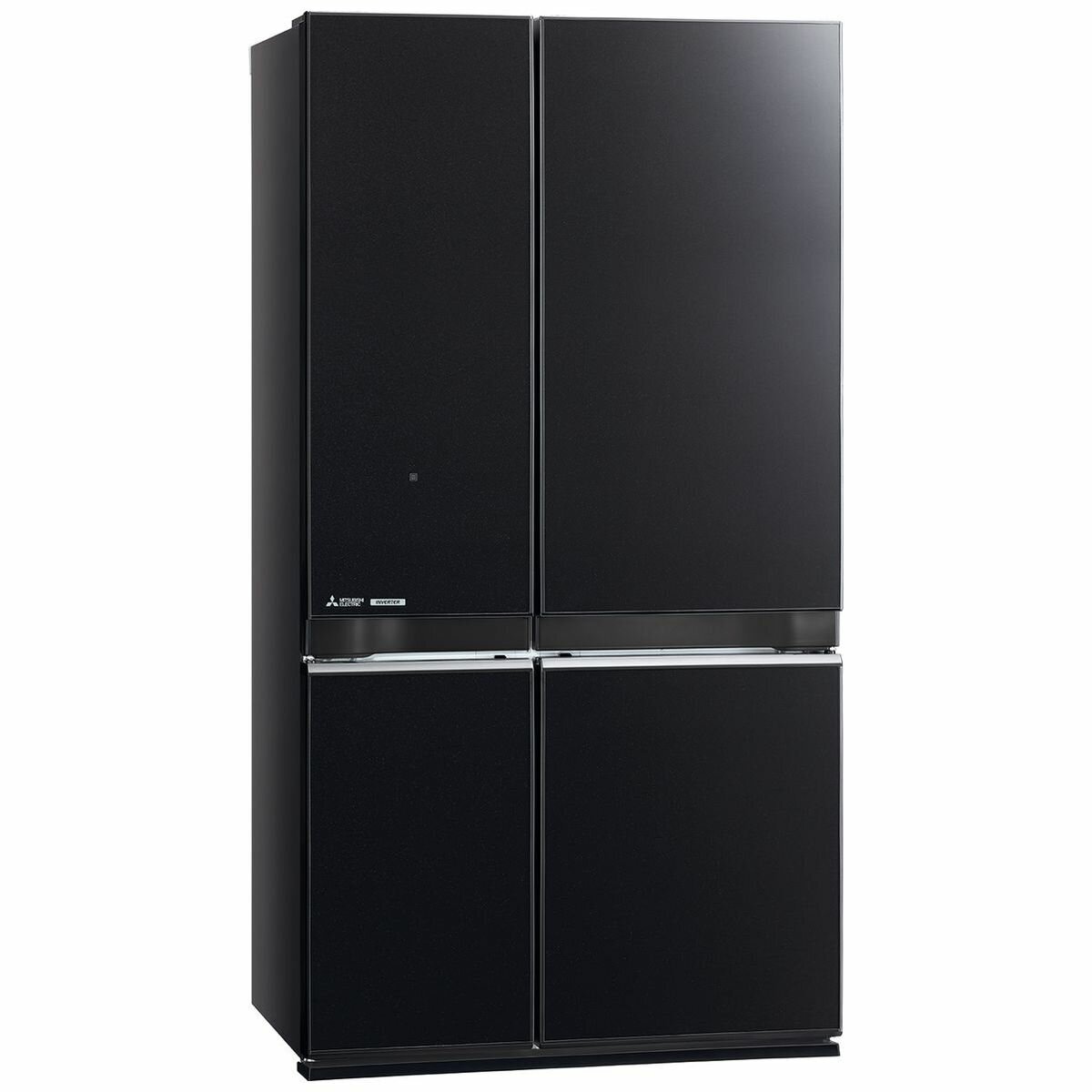Mitsubishi Electric 635L French Door Fridge - Brilliant Black Glass, Inverter Technology - MR-LA635ER-GBK-A