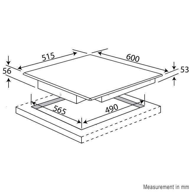 Smeg 60cm Classic Aesthetic Ceramic Cooktop - Black Glass, Steel Knobs, Extension Zone, Low Profile - SA661X2