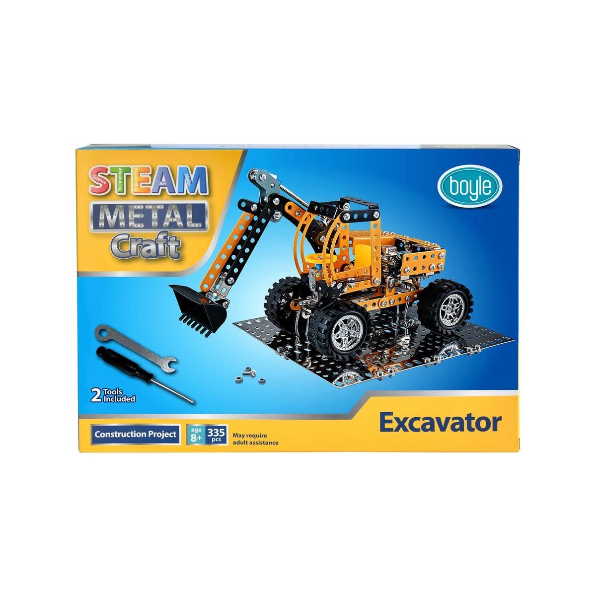 Boyle Metal Craft Kit - 335 Pieces - Excavator - Indoor Use - SuperSaverAU - view 1