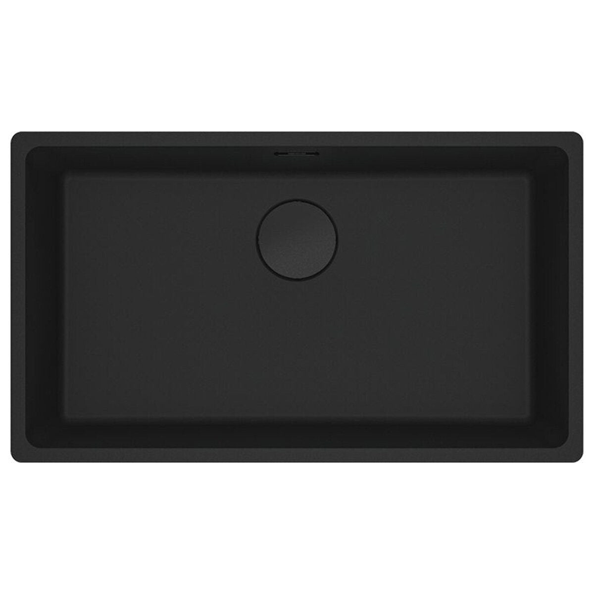 Franke Maris Single Bowl Sink - Flush or Undermount, Matte Black Finish, No Drainer - MRG210-72MBB