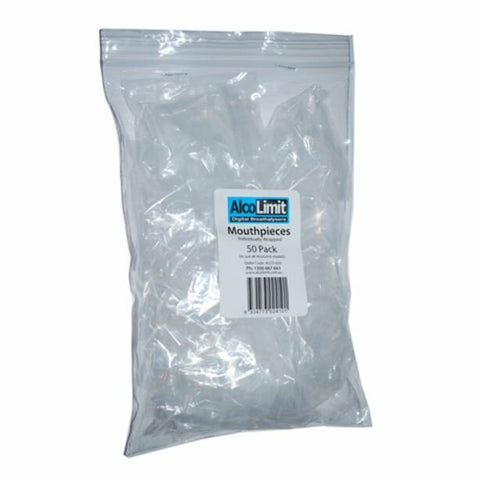 Alcolimit 250 Breathalyser Mouthpieces - Clear, Fits Enforcer, Protector and Vivid Models - ALCO-039