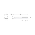 Zenith M10 x 100mm Zinc Plated Cup Head Bolt and Nut Each - Secure Fastening - SuperSaverAU - view 2