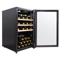 LeCavist 126L Single Zone 63 Bottle Wine Fridge - Black, Freestanding or Underbench, Frost Free - LKCV63N