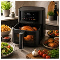 Kitchen Couture Clear View Colour Touch Air Fryer 4.5L - Black - 8 Presets, 1400W - 10005842