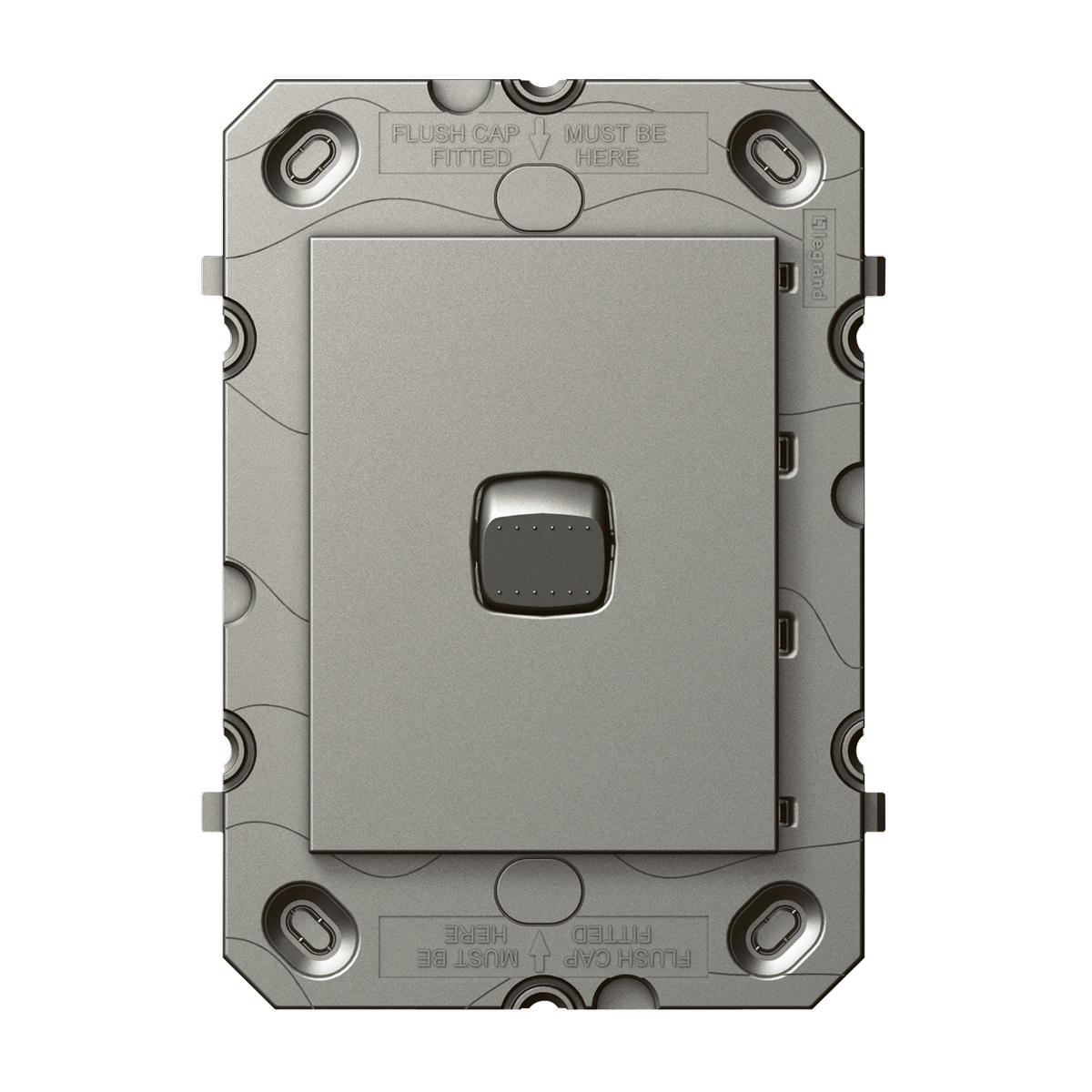 HPM Arteor 1 Gang Wall Switch Grid 113mm x 77mm Magnesium - Modern Design - SuperSaverAU - view 1