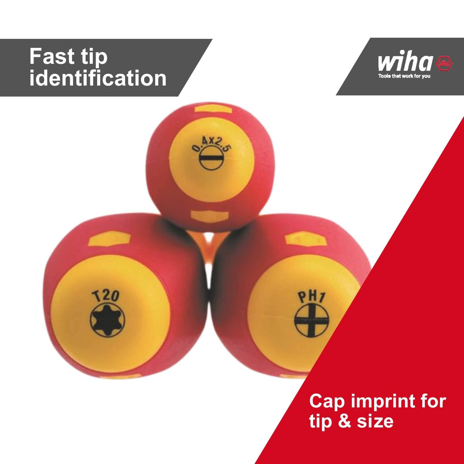 Wiha 3.5 x 100mm Slotted SlimFix Screwdriver VDE 1000V CVM Steel Insulated