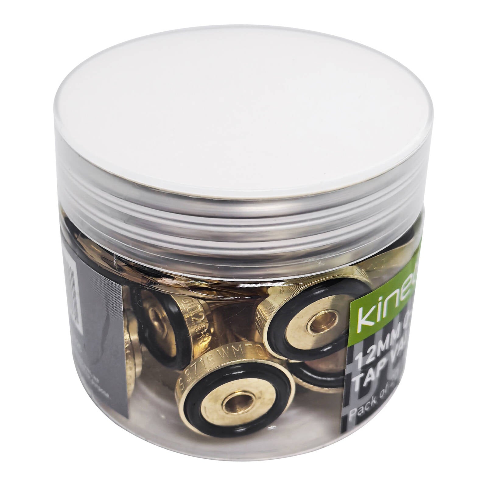 Kinetic O Ring Brass Tap Valve 12mm 20 Pack for Hot and Cold Water