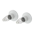 Shaw Mason White Plastic Wall Flange Pair - 65mm x 65mm x 82mm - Easy Install - SuperSaverAU - view 1