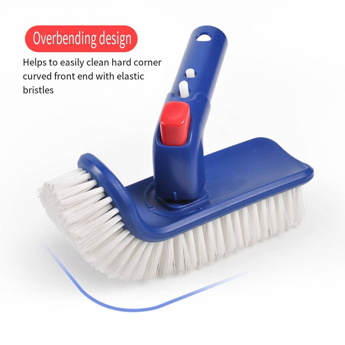 180 Degree Rotating Pool Cleaning Brush, Heavy Duty Swimming Pool Step Scrub Brush - view 4