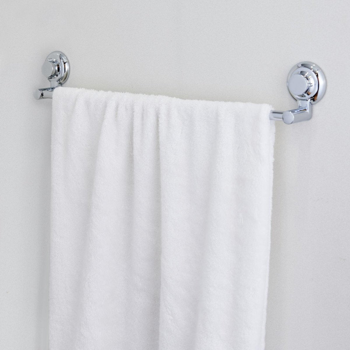 Naleon Suction Works Towel Rail - 60cm - Chrome - Easy Installation - 20kg Capacity - SuperSaverAU - view 2