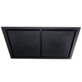 Schweigen 100cm Matte Black Ceiling Cassette Rangehood - ISO Drive SP Motor, 1600m³/h - SCC1000B-SPPAK