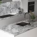 Oliveri Essente 316 stainless steel pull out gooseneck mixer tap - Gunmetal - WELS 5 star - SS31625-GM
