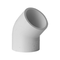 Holman 25mm 45 Degree PVC Elbow White Solvent Weld