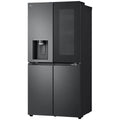 LG 508L InstaView Door-in-Door French Door Fridge - Ice and Water, Matte Black - GF-V500MBLC