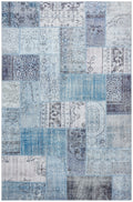 Rug Culture Illusions Large Power Loomed Rug 280x190cm - Denim Polyester - Cotton Backing - ILU121DENIM280X190