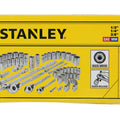 Stanley 64 Piece 1/4", 3/8" & 1/2" Drive Socket Set, Chrome Vanadium, 72-Tooth Ratchet, Case