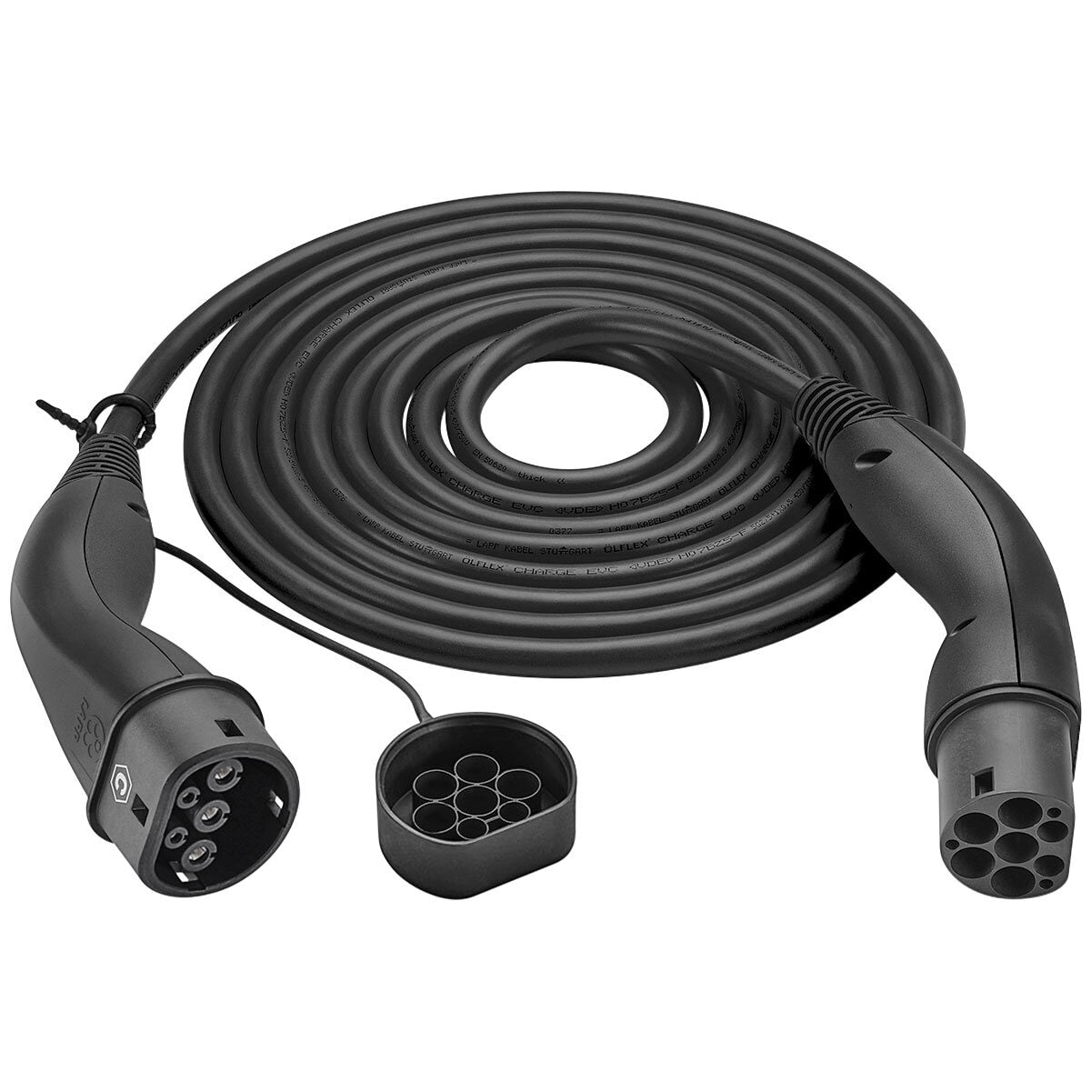 LAPP EV Helix Charge Cable Type 2 (7.4kW-1P-32A) 5M Black - SuperSaverAU - view 4