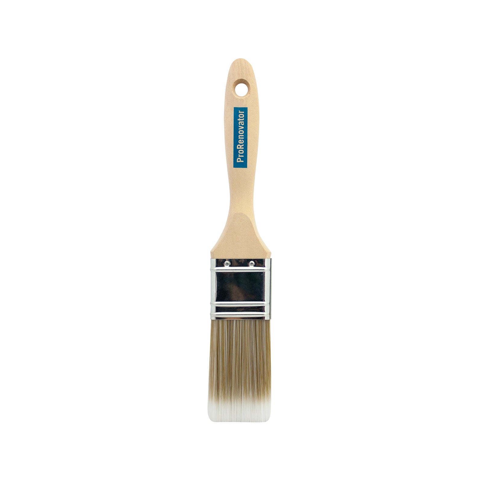 Pro Renovator Wall Paint Brush 38mm Synthetic Filament Raw Timber Handle