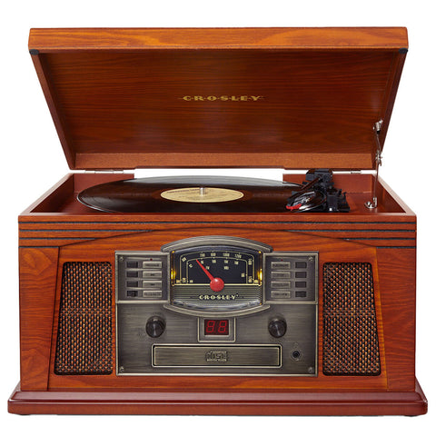 Crosley Lancaster Turntable with Bluetooth 4.1, AM/FM Radio, Wood, 444.5x241.3x323.85 mm - SuperSaverAU - view 2
