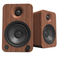 Kanto YU4 140W Powered Bookshelf Speakers Walnut - Bluetooth, Phono Preamp, 4" Drivers - SuperSaverAU - view 2