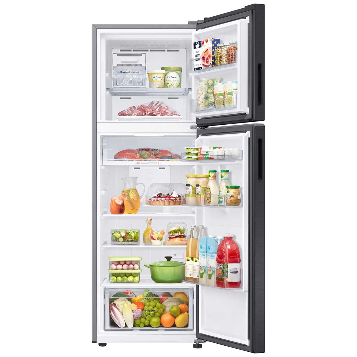 Samsung 348L Top Mount Refrigerator Black SRT3700B - SuperSaverAU - view 7