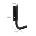 Rack It 400kg Single Hook, Black Powder Coated Steel Storage Accessory for Shelving Uprights