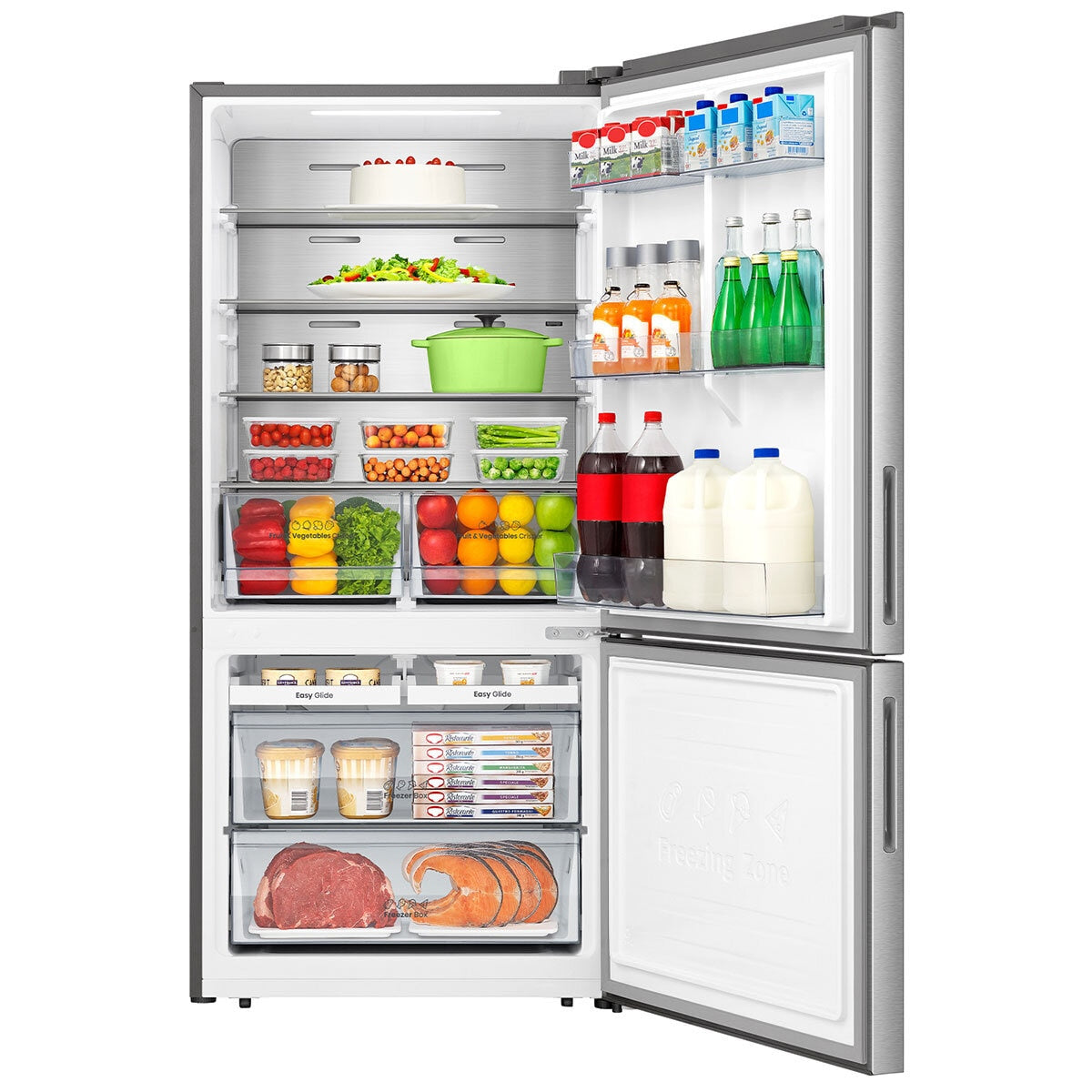 Hisense 503L PureFlat Bottom Mount Refrigerator HRBM503S - SuperSaverAU - view 6