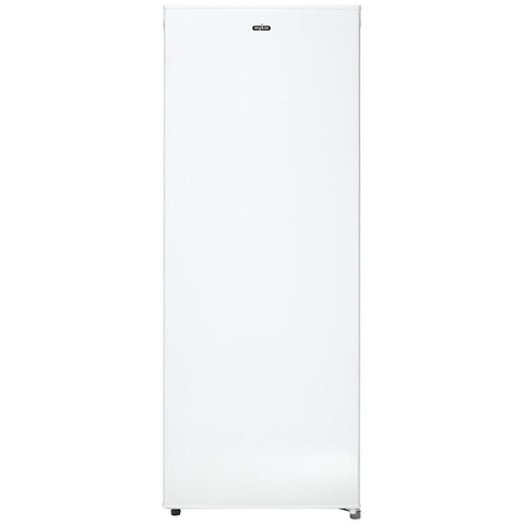 Mykin 162L Upright Manual Defrost Freezer - White, Reversible Door, Recessed Handle - MUF172W