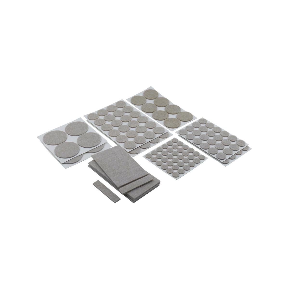 Syneco 188 Piece Assorted Felt Floor Protection - 188 Pads - Noise Reduction - SuperSaverAU - view 1