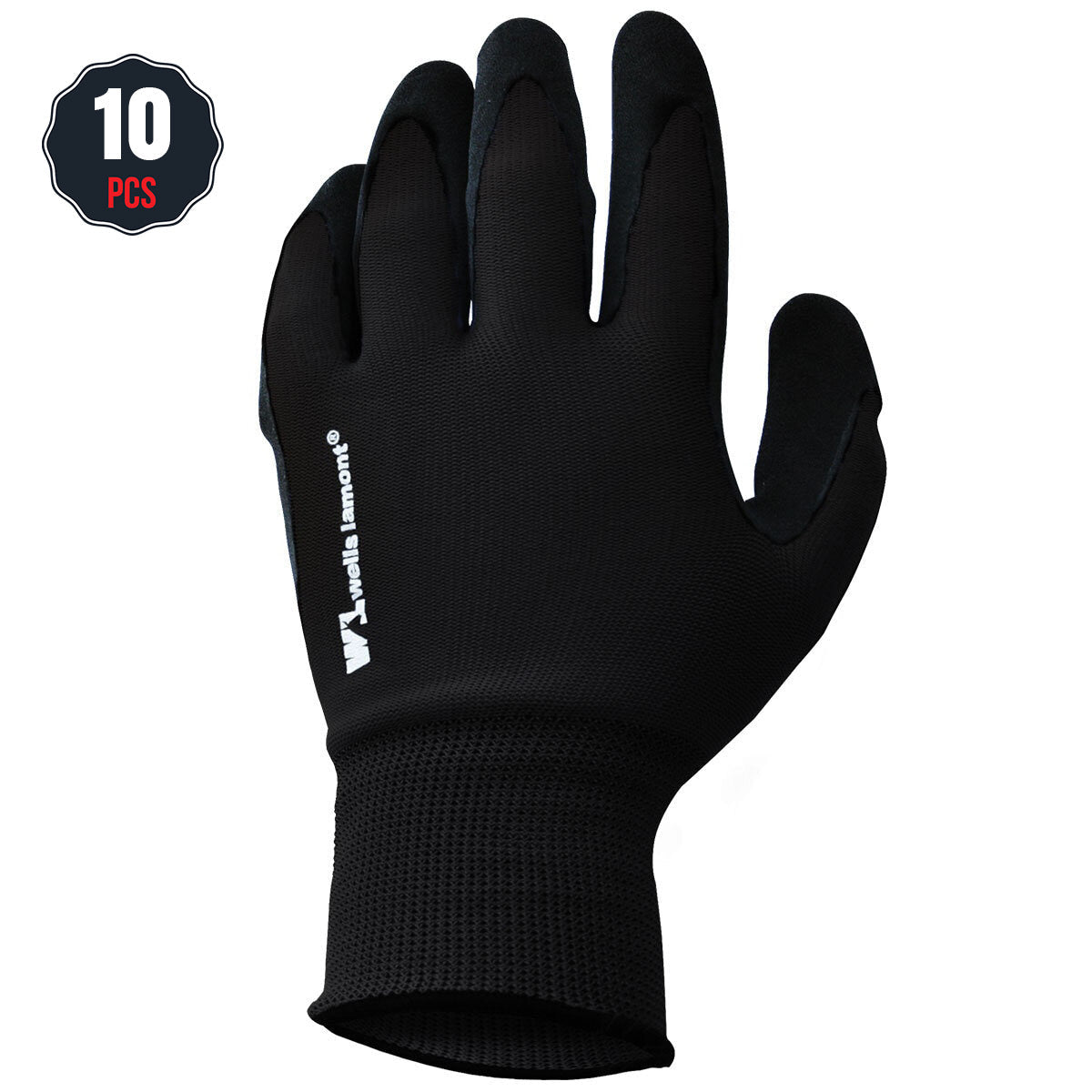 Foam Latex Dipped Work Gloves 10 Pack Large