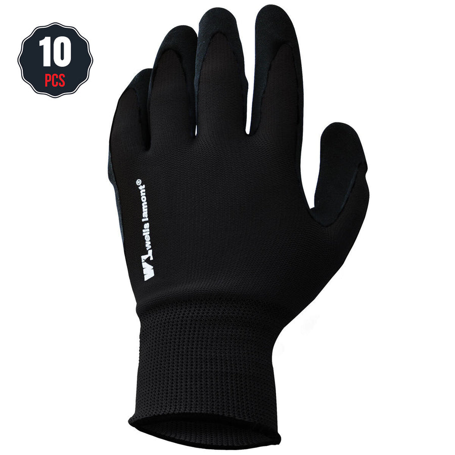 Foam Latex Dipped Work Gloves 10 Pack Medium - SuperSaverAU - view 1